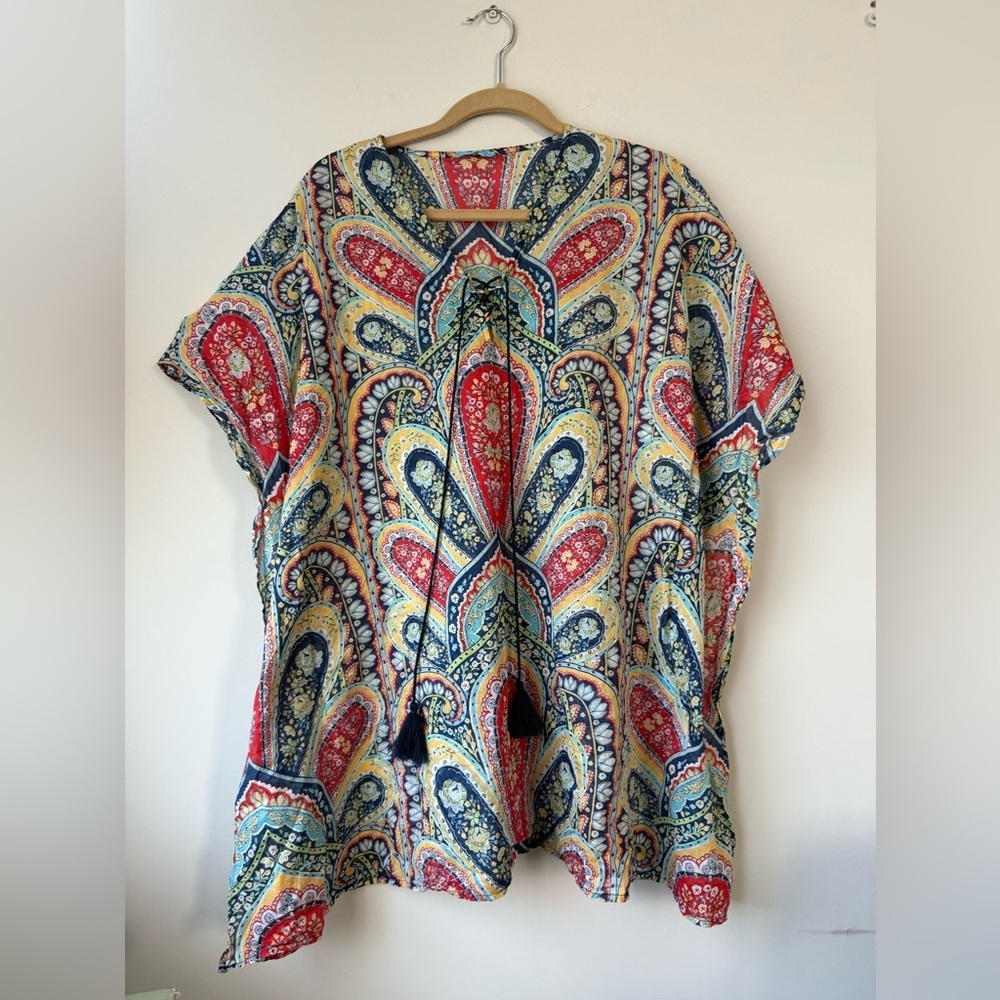 J. McLaughlin Paisley Cover-up - Size XS/S